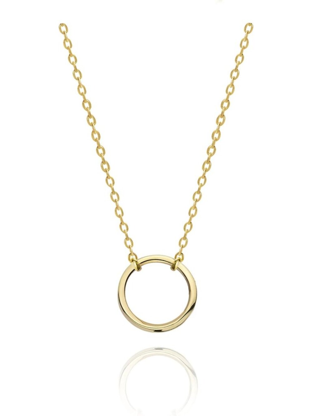 Trendy 18K Gold Plated Choker Necklace with Cubic Zirconia & Layered Pendants